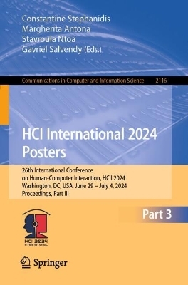 HCI International 2024 Posters - 