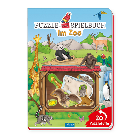 Trötsch Puzzlebuch Spielbuch Im Zoo - 