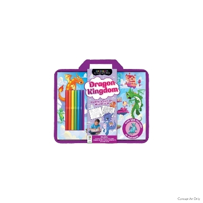 Dragon Kingdom Colouring Set with Lap Desk - Hinkler Pty Ltd