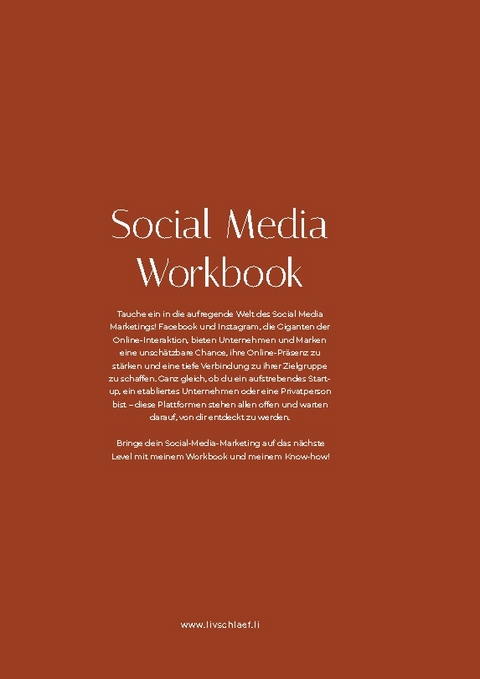 Social Media Workbook - Liv Schläfli