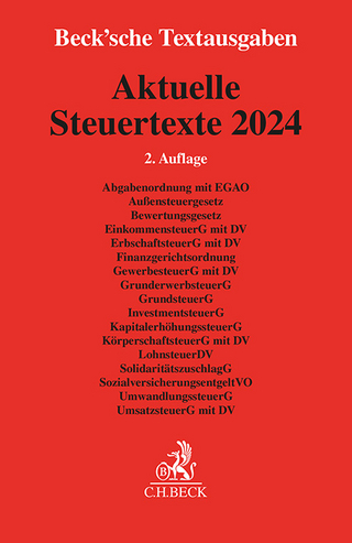 Aktuelle Steuertexte 2024 - C.H. Beck&#039; sche Verlagsbuchhandlung