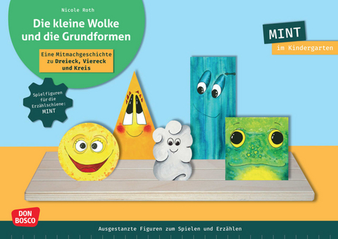 Die kleine Wolke und die Grundformen. Erzählschienen-Figurenset - Nicole Roth