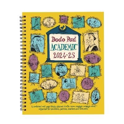 The Dodo Pad Academic A5 Diary 2024-2025 - Mid Year / Academic Year Week to View Diary - Lord Dodo