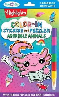 Color-In Stickers and Puzzles! Adorable Animals - 