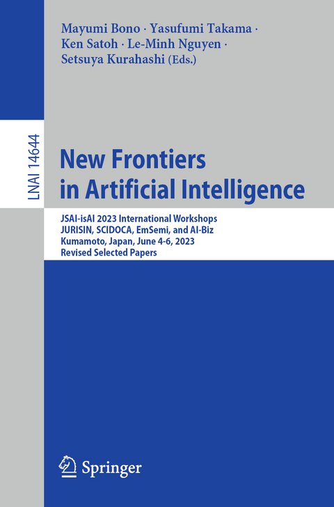 New Frontiers in Artificial Intelligence - 