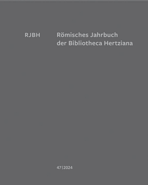 Römisches Jahrbuch der Bibliotheca Hertziana - 
