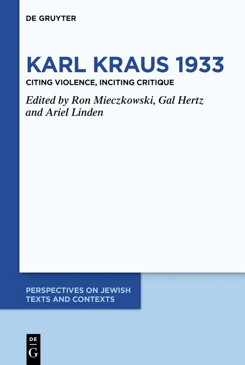 Karl Kraus 1933 - 