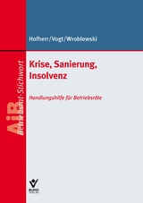 Krise, Sanierung, Insolvenz - Stefan Hofherr, Walter Vogt, Andrej Wroblewski