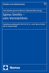 Spiros Simitis – sein Vermächtnis - 