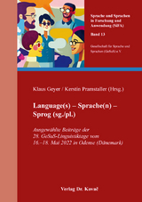 Language(s) – Sprache(n) – Sprog (sg./pl.) - 