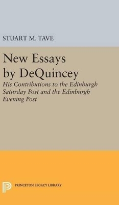 New Essays by De Quincey - Stuart M. Tave