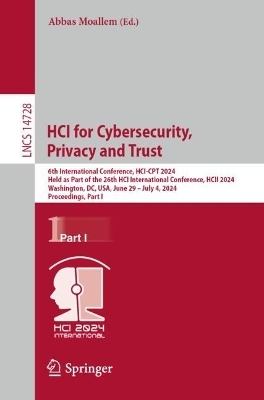 HCI for Cybersecurity, Privacy and Trust - 