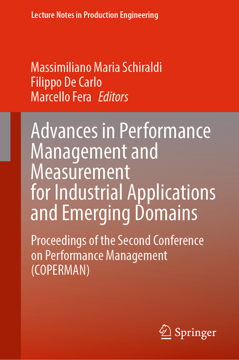 Advances in Performance Management and Measurement for Industrial Applications and Emerging Domains - 