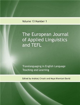 The European Journal of Applied Linguistics and TEFL - 