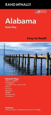 Rand McNally Easy to Read: Alabama State Map -  Rand McNally