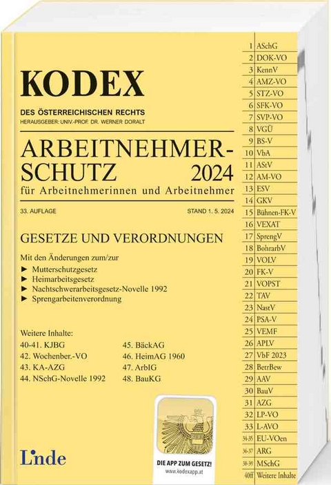 KODEX Arbeitnehmerschutz 2024 - Helmut Reznik