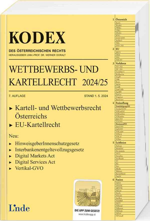 KODEX Wettbewerbs- und Kartellrecht 2024/25 - Marcus Becka