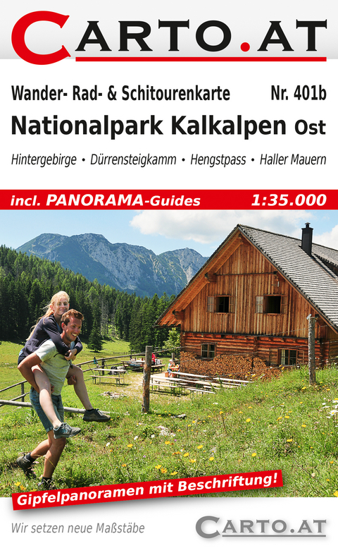 Wander- Rad- &amp; Schitourenkarte 401b Nationalpark Kalkalpen Ost