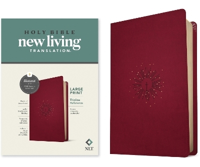 NLT Large Print Thinline Reference Bible, Filament Enabled Edition (Red Letter, Leatherlike, Berry) -  Tyndale