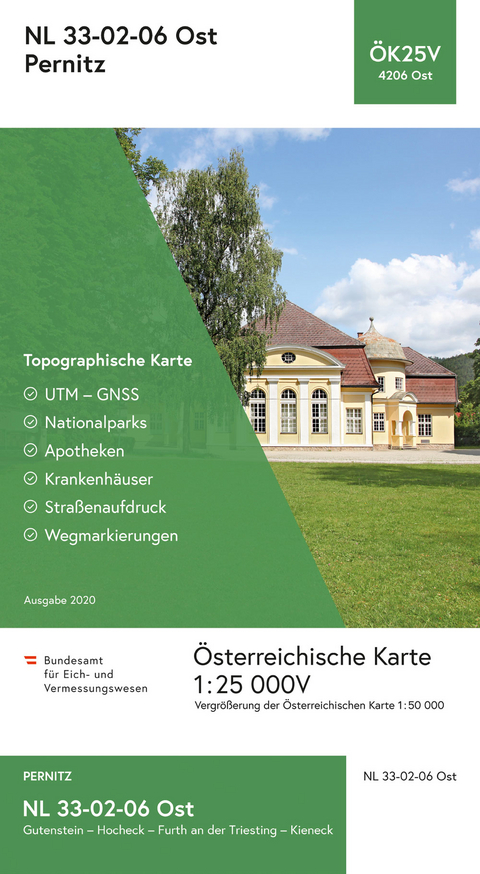 BEV-Karte 4206-Ost, Pernitz 1:25 000 - 