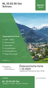 BEV-Karte 1230-Ost, Schruns 1:25 000 - 