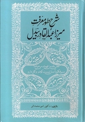 شرح طور معرفت میرزا عبدالقادر بیدل - Amir Mohammad Asir
