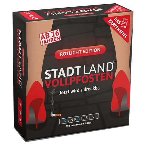 DENKRIESEN - STADT LAND VOLLPFOSTEN® – Das Kartenspiel – ROTLICHT EDITION "Jetzt wird's dreckig." - Denis Görz, Ricardo Barreto