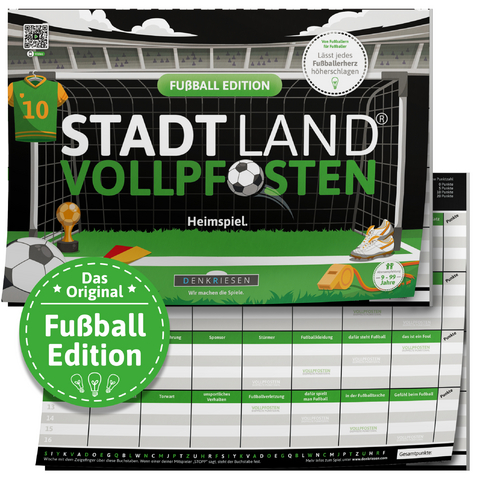 DENKRIESEN - STADT LAND VOLLPFOSTEN® - FUßBALL EDITION - "Heimspiel." - A4 - Denis Görz, Ricardo Barreto