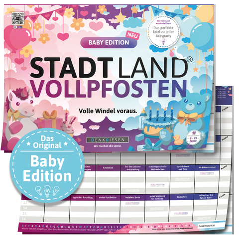 DENKRIESEN - STADT LAND VOLLPFOSTEN® - BABY EDITION - "Volle Windel voraus." - A4 - Denis Görz, Ricardo Barreto