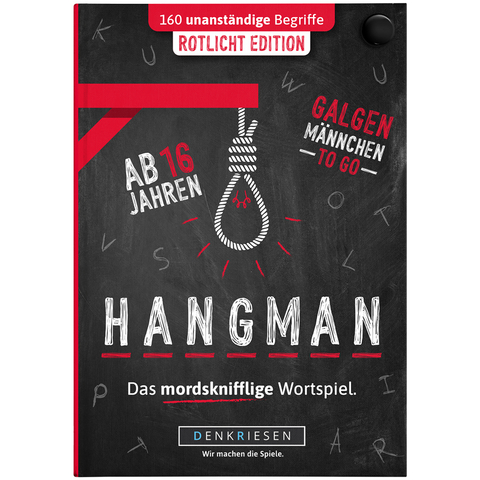 DENKRIESEN - HANGMAN® - ROTLICHT EDITION "Galgenmännchen TO GO" - Denis Görz, Ricardo Barreto