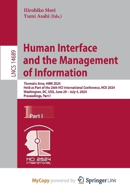 Human Interface and the Management of Information - 