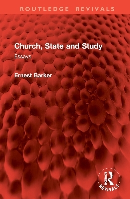 Church, State and Study - Ernest Barker