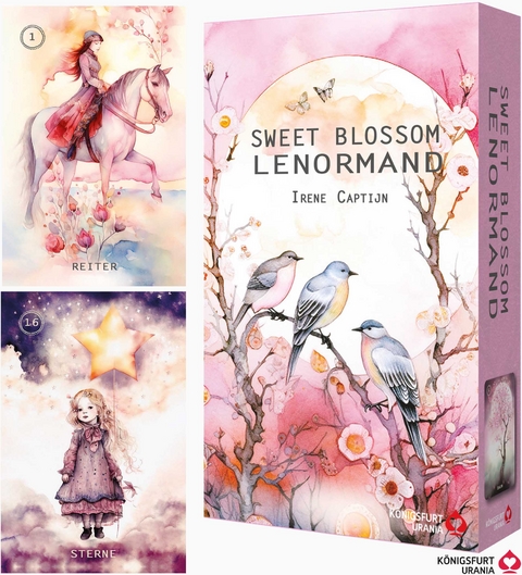 Sweet Blossom Lenormand (Lenormandkarten auf Deutsch), m. 1 Buch, m. 36 Beilage, 2 Teile - Irene Captijn