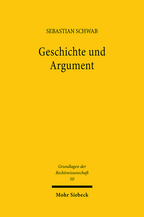 Geschichte und Argument - Sebastian Schwab