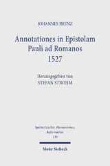 Annotationes in Epistolam Pauli ad Romanos 1527 - Johannes Brenz