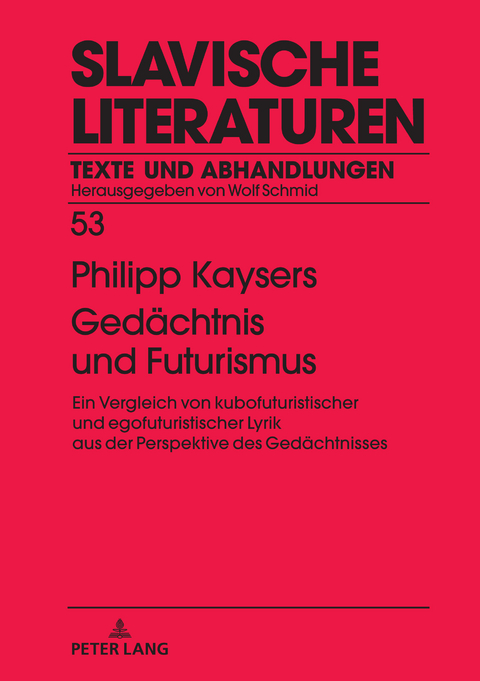 Gedächtnis und Futurismus - Phillip Kaysers