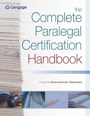 MindTap for Koerselman Newman's The Complete Paralegal Certification  Handbook, 1 term Printed Access Card