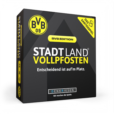 DENKRIESEN - STADT LAND VOLLPFOSTEN® – Das Kartenspiel - BVB EDITION - "Entscheidend ist auf'm Platz." - Denis Görz, Ricardo Barreto