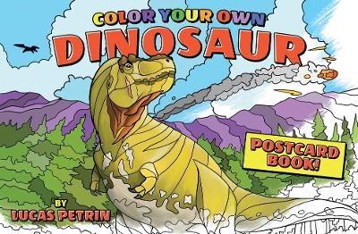 Color Your Own Dinosaur Postcard Book