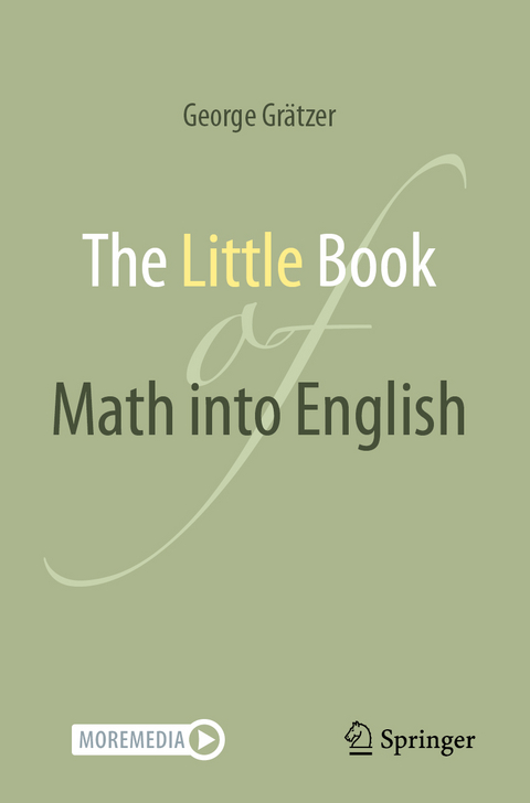 The little book of Math into English - George Grätzer