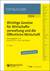 Wichtige Gesetze für Wirtschaftsverwaltung und die Öffentliche Wirtschaft - 