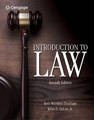 Bundle: Introduction to Law, 7th + Mindtap Paralegal, 1 Term (6 Months) Printed Access Card - Beth Walston-Dunham