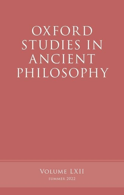 Oxford Studies in Ancient Philosophy - 