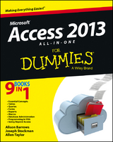 Access 2013 All-in-One For Dummies -  Alison Barrows,  Joseph C. Stockman,  Allen G. Taylor