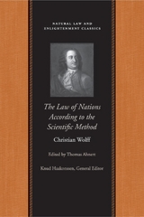 The Law of Nations Treated According to the Scientific Method - Christian Wolff