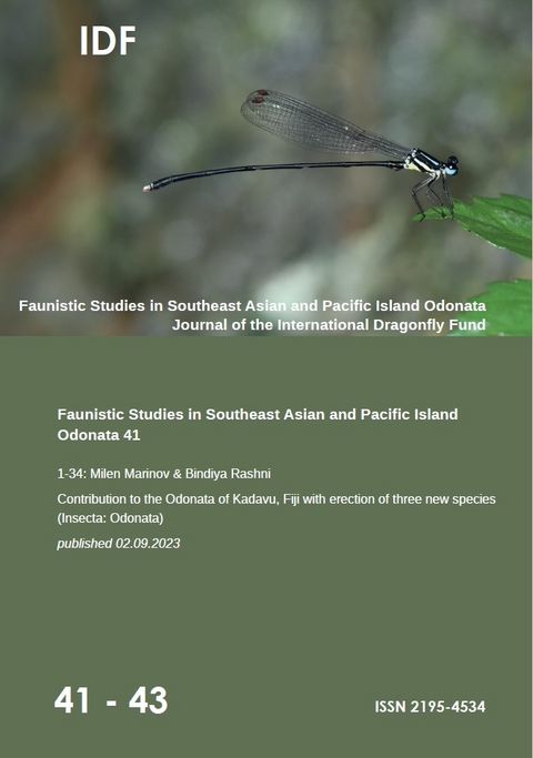 Faunistic Studies in South-East Asian and Pacific Island Odonata