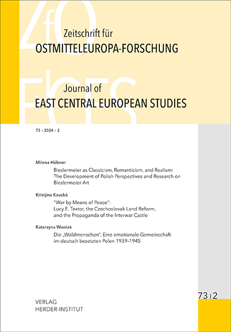 Zeitschrift für Ostmitteleuropa-Forschung (ZfO) 73/2 / Journal of East Central European Studies (JECES) 73/2 - 