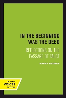 In the Beginning was the Deed - Harry Redner