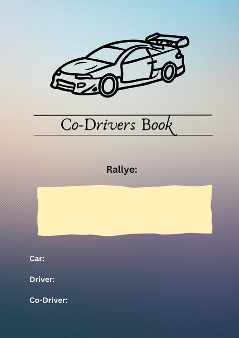Co-Drivers Book Parcenote für Rallye Co-Driver - Martha Hutterer
