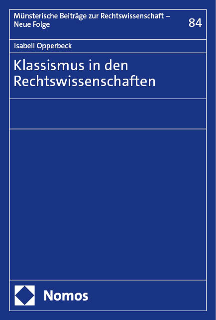 Klassismus in den Rechtswissenschaften - Isabell Opperbeck